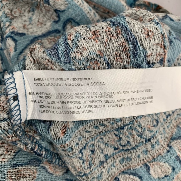 Band of Gypsies Paisley Blue Romper Size Medium - Picture 5 of 5